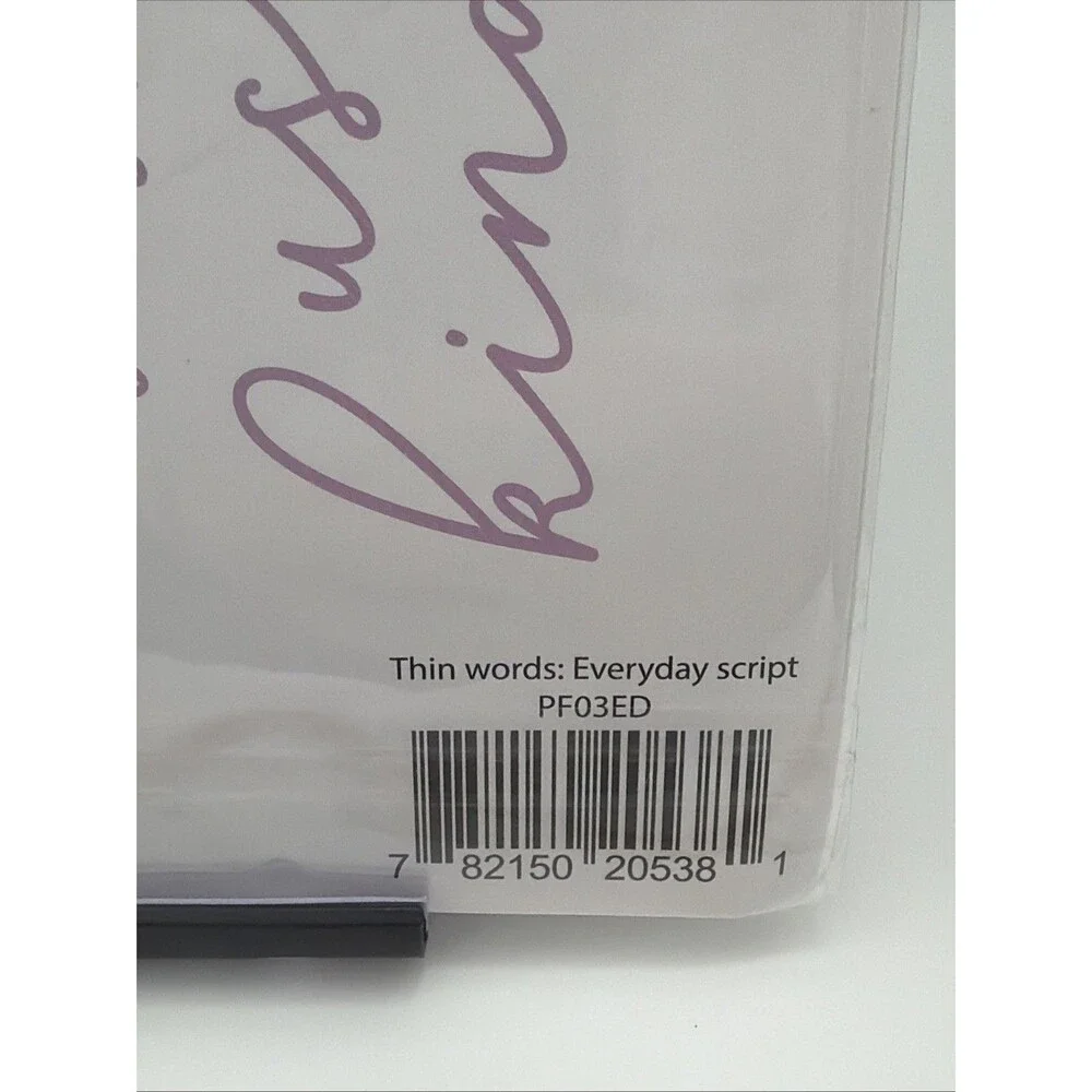 Pinkfresh Studio Metal Stand alone dies Thin words everyday script hugs smile